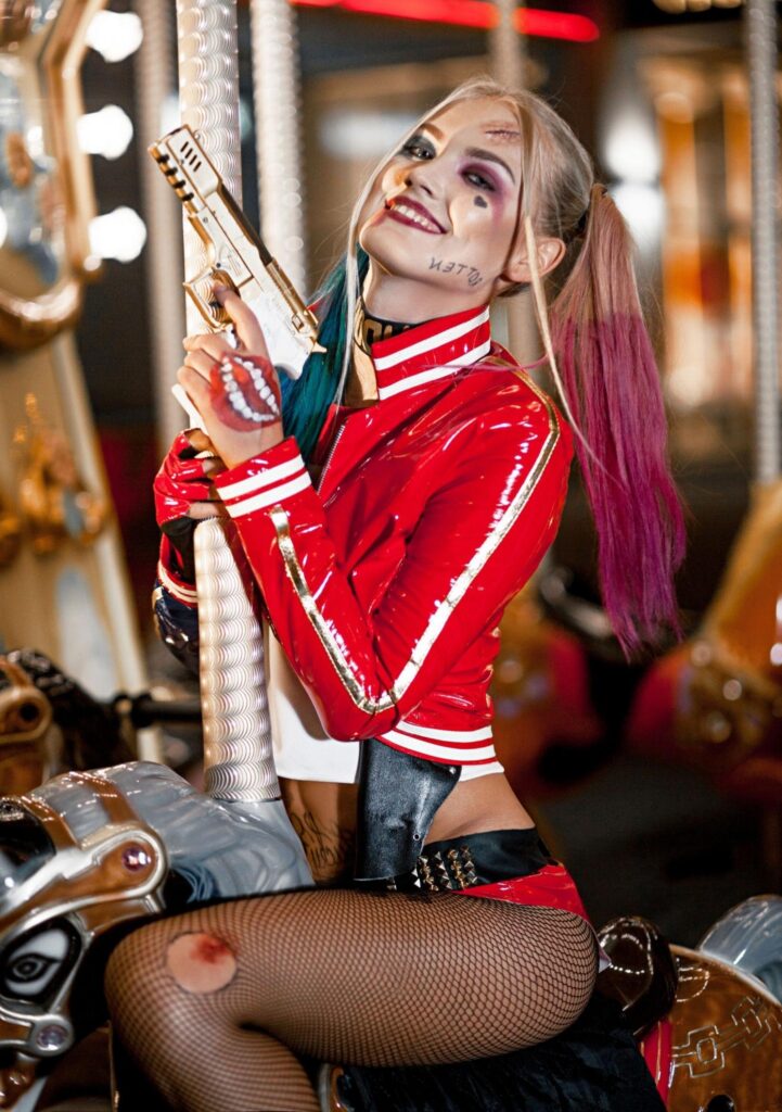 shooting photo cosplay Harley Quinn Nantes